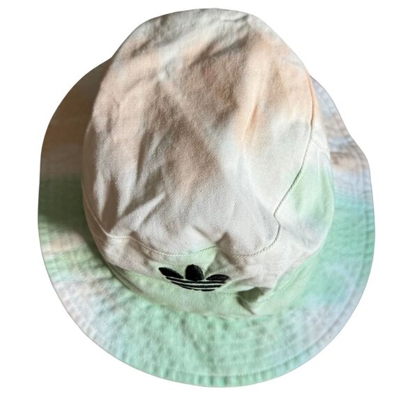 Adidas Tie-dye Bucket Hat White Green Orange OSFA Unisex - Picture 2 of 5